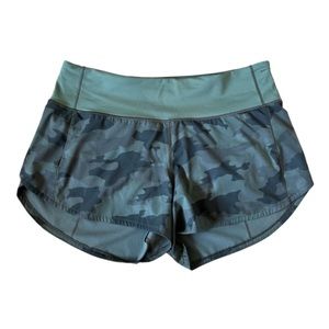Lululemon Speed Up Short 4” | Camo Green